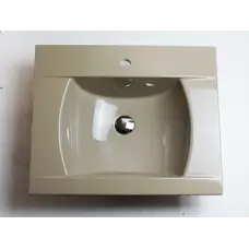Умывальник накладной бежевый ADAMANT OVER-60 600Х490 CREAM