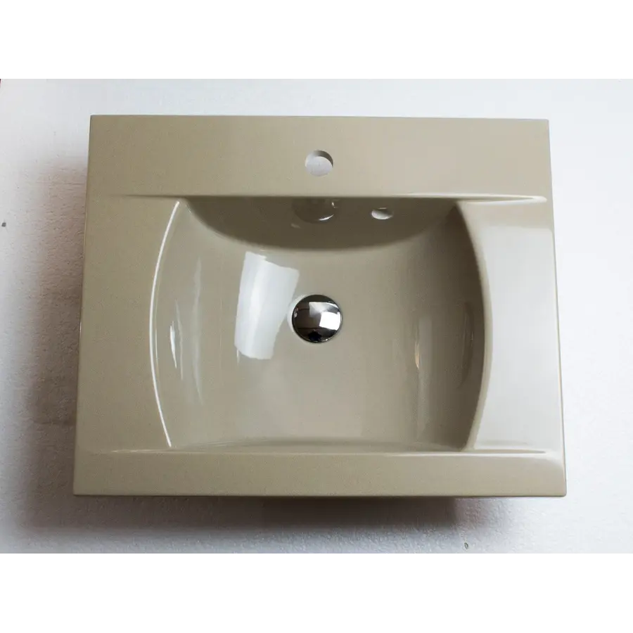 Умывальник накладной бежевый ADAMANT OVER-60 600Х490 CREAM