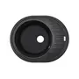 Гранітна кухонна мийка Adamant OVUM ЧОРНИЙ-03