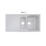 Гранитная кухонная мойка Adamant NEW LINE PLUS БЕЛЫЙ-01