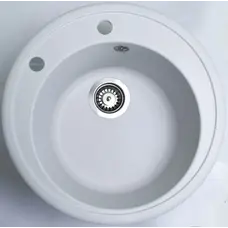 Гранітна кухонна мийка Adamant SUN БІЛИЙ-01