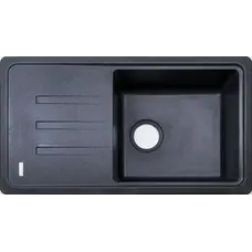 Гранітна кухонна мийка Adamant SLIM LONG BLACK-03