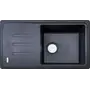 Гранітна кухонна мийка Adamant SLIM LONG BLACK-03