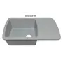 Гранітна кухонна мийка Adamant OPTIMAX СВІТЛО СІРИЙ-09
