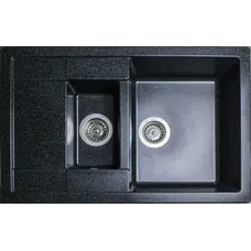 Гранітна мийка Adamant ANILA PLUS Чорний