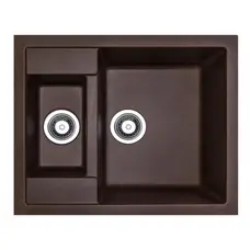 Гранітна плита, мийка Adamant DUPLEX Коричневий
