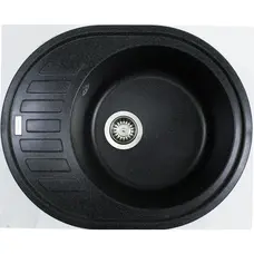 Гранітна мийка Adamant OVUM ЧОРНИЙ Металік