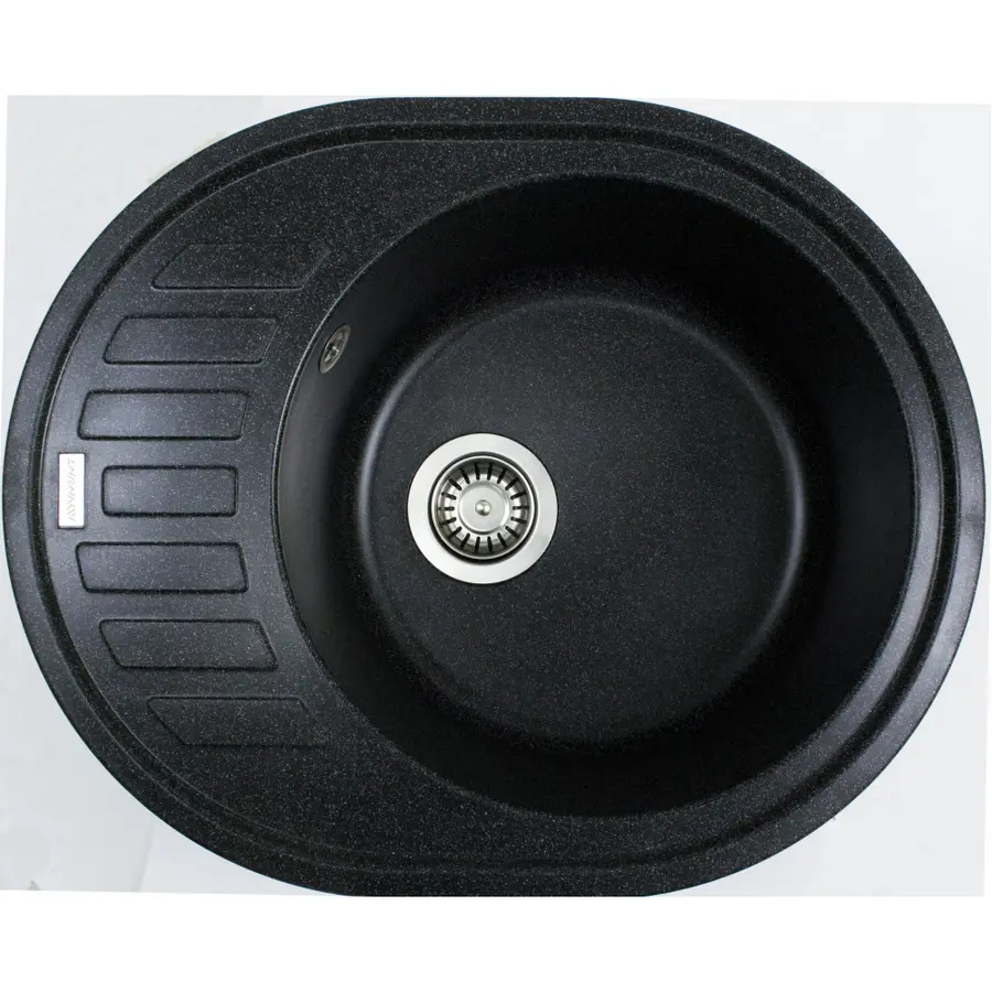 Гранітна мийка Adamant OVUM ЧОРНИЙ Металік