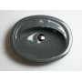 Умивальник врізний для ванної ADAMANT COMFY 540Х425 LIGHT GREY сірого кольору
