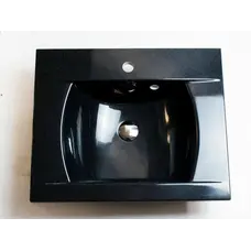 Умивальник накладний чорного кольору ADAMANT OVER-60 600Х490 BLACK