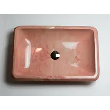 Умывальник врезной для ванны ADAMANT PLAIN 590Х390 PINK розовый