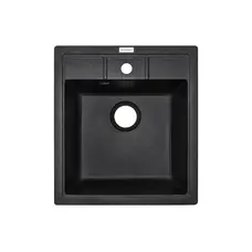 Гранітна кухонна мийка Adamant BRICK ЧОРНИЙ-03