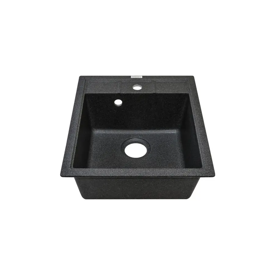 Гранітна кухонна мийка Adamant BRICK ЧОРНИЙ-03