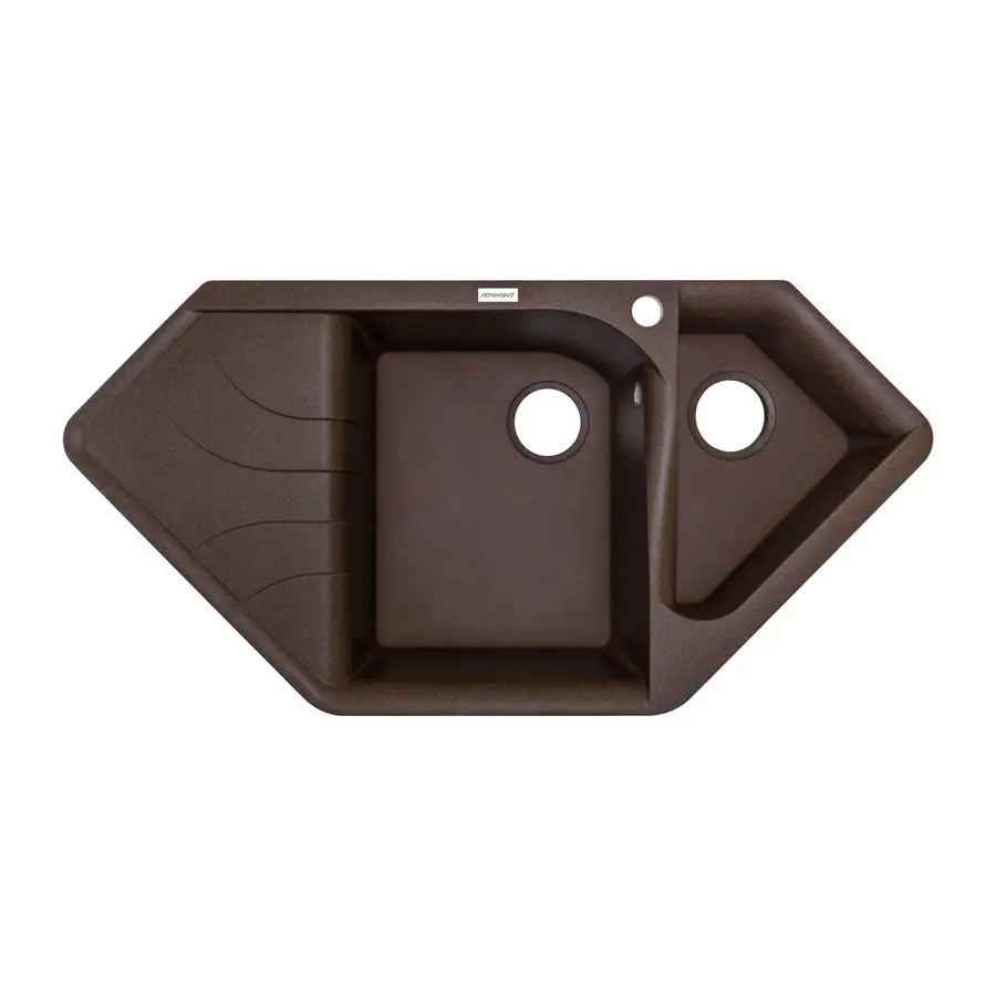 Гранітна кухонна мийка Adamant SPIRIT КОРИЧНЕВИЙ-05