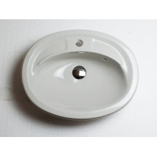 Умывальник для ванной врезной светло- серый ADAMANT COMFY 540Х425 OLD STONE