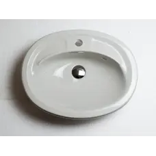 Умывальник для ванной врезной светло- серый ADAMANT COMFY 540Х425 OLD STONE