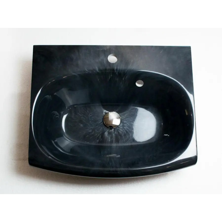 Умывальник врезной ADAMANT LOGAN 600х500 BLACK & WHITE