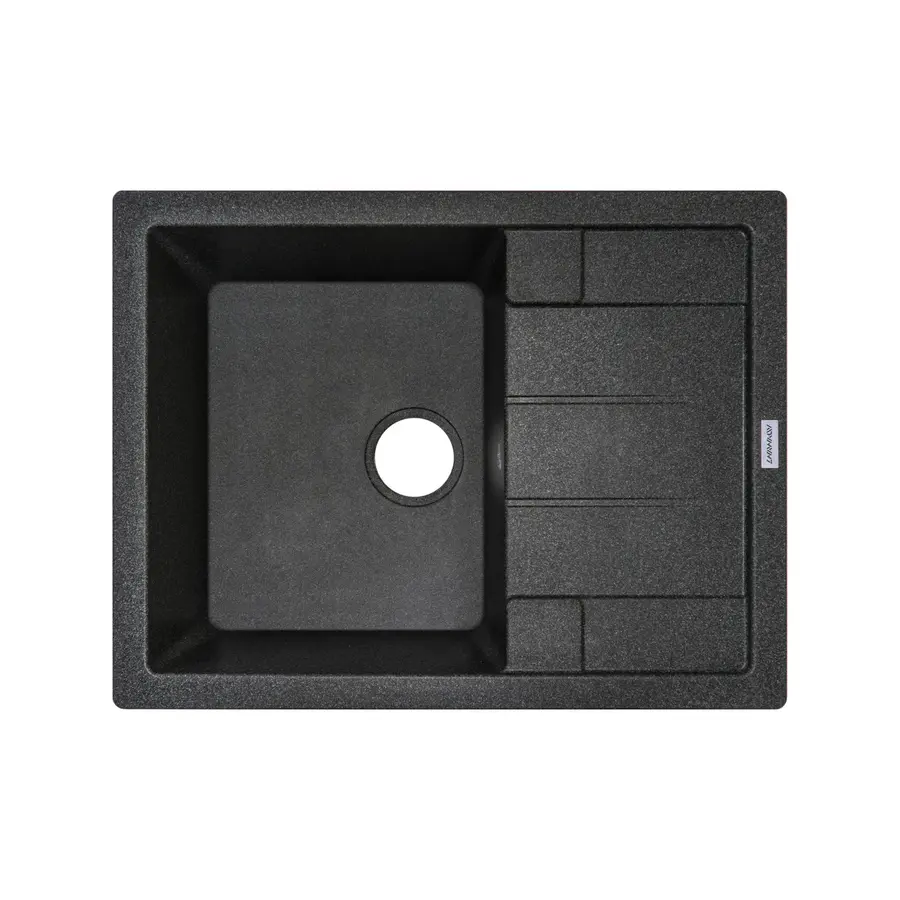 Гранітна кухонна мийка Adamant ANILA Графіт -13