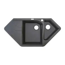 Гранітна кухонна мийка Adamant SPIRIT СІРИЙ-04