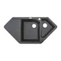 Гранітна кухонна мийка Adamant SPIRIT СІРИЙ-04