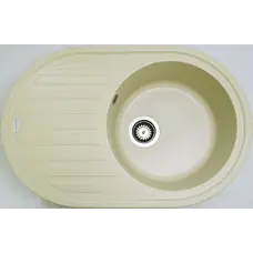 Гранітна кухонна мийка Adamant ELLIPSIS IVORY-08