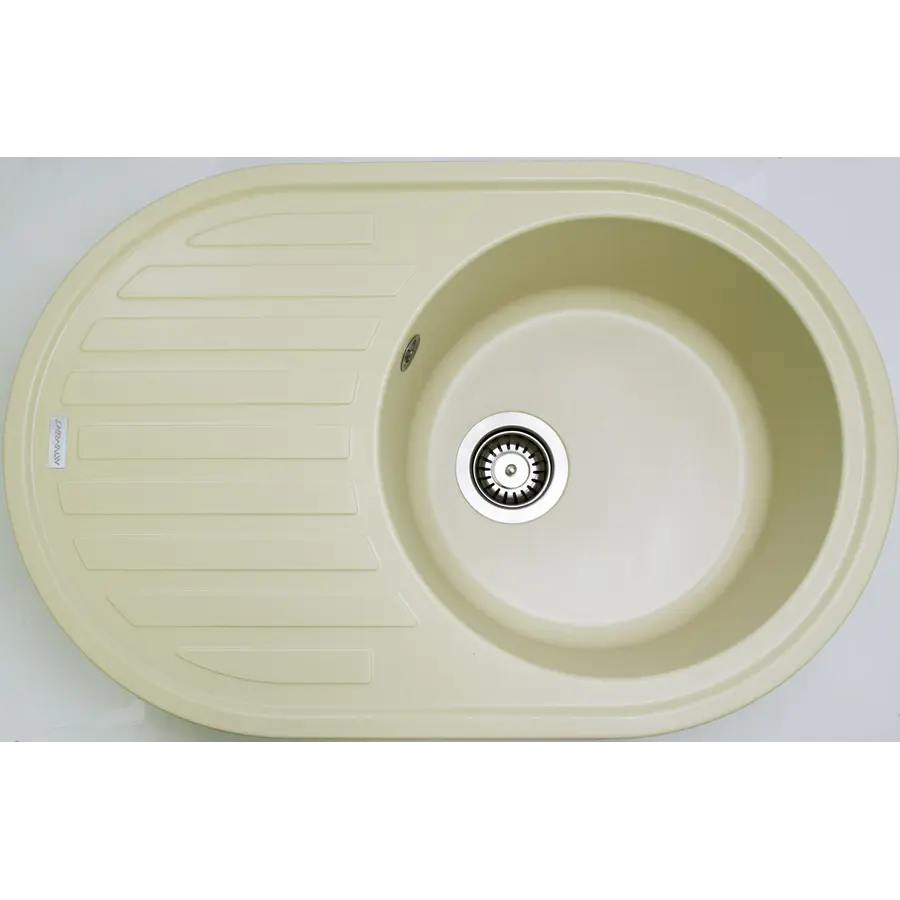 Гранітна кухонна мийка Adamant ELLIPSIS IVORY-08