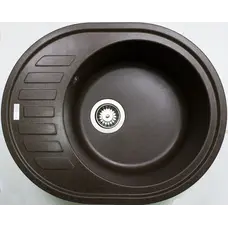 Гранітна кухонна мийка Adamant OVUM КОРИЧНЕВИЙ-05