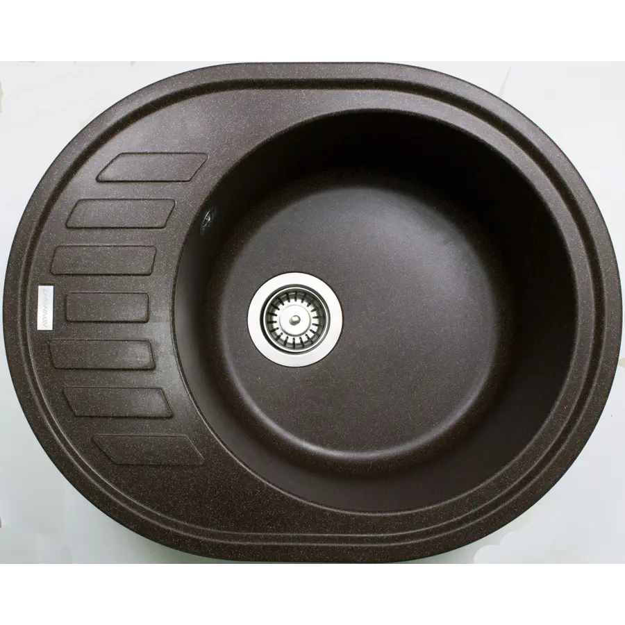 Гранітна кухонна мийка Adamant OVUM КОРИЧНЕВИЙ-05