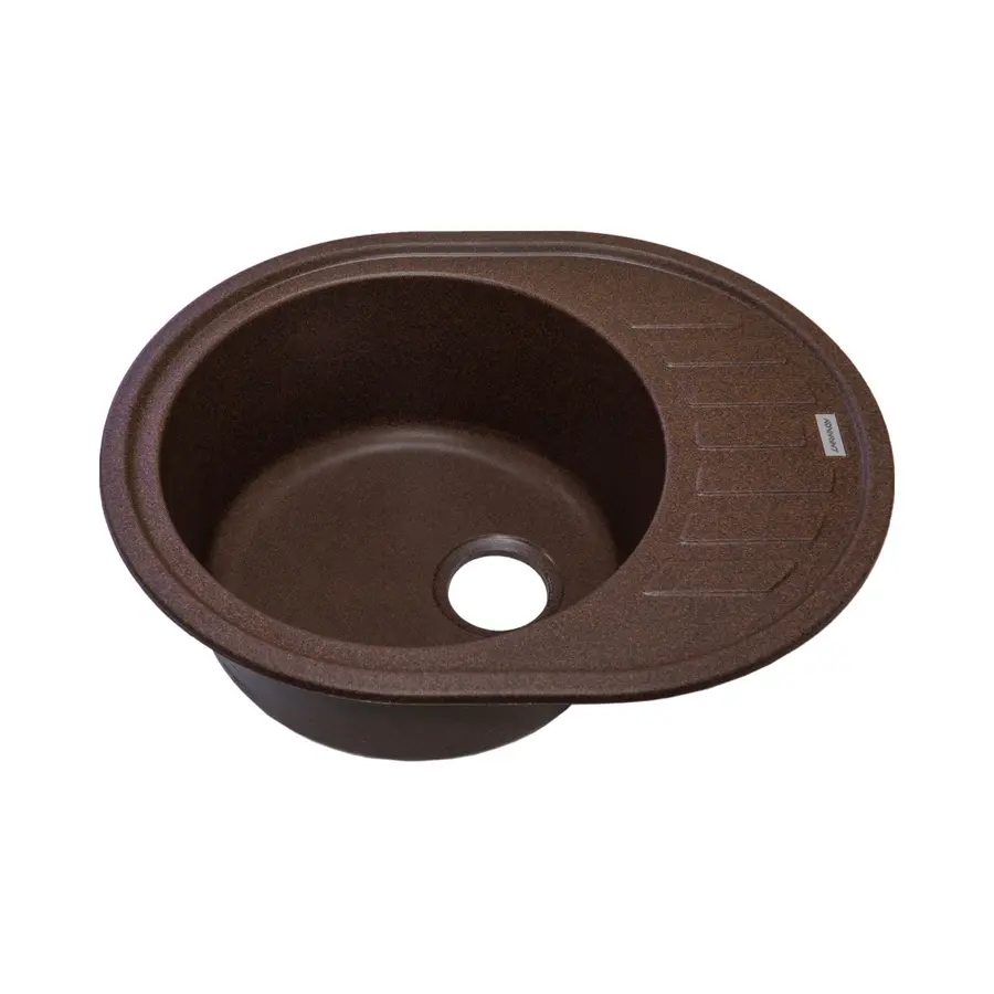 Гранітна кухонна мийка Adamant OVUM КОРИЧНЕВИЙ-05