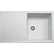 Гранітна кухонна мийка Adamant NOVAK БІЛИЙ-01
