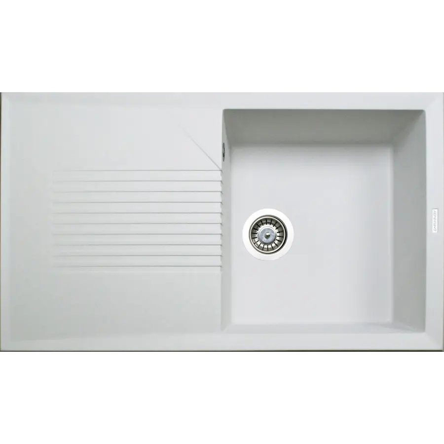 Гранітна кухонна мийка Adamant NOVAK БІЛИЙ-01