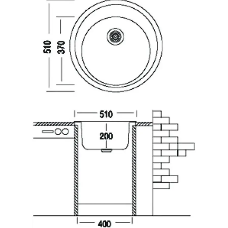 Гранітна кухонна мийка Adamant SUN АВЕНА-06