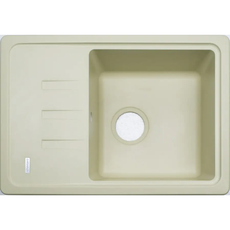 Гранітна кухонна мийка Adamant SLIM IVORY-08
