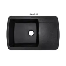Гранітна кухонна мийка Adamant OPTIMAX ЧОРНИЙ-03