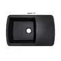 Гранітна кухонна мийка Adamant OPTIMAX ЧОРНИЙ-03