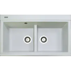 Гранітна кухонна мийка ADAMANT SIMILAR Білий-01