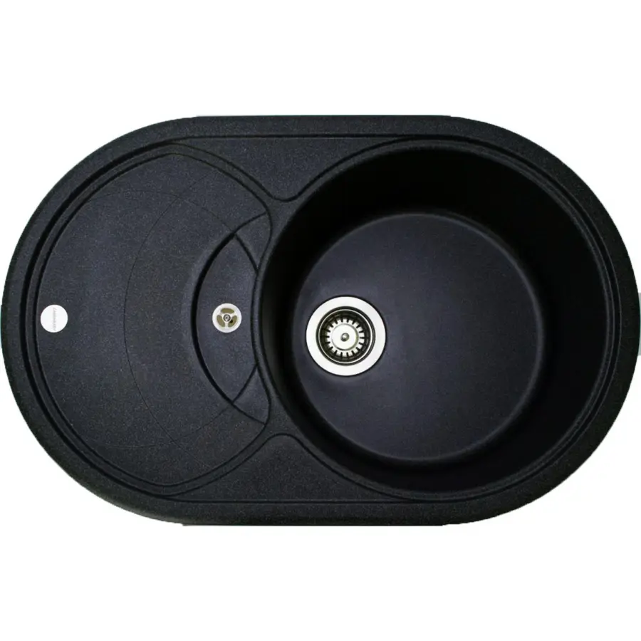 Гранітна мийка Adamant SHELL ЧОРНИЙ Металік