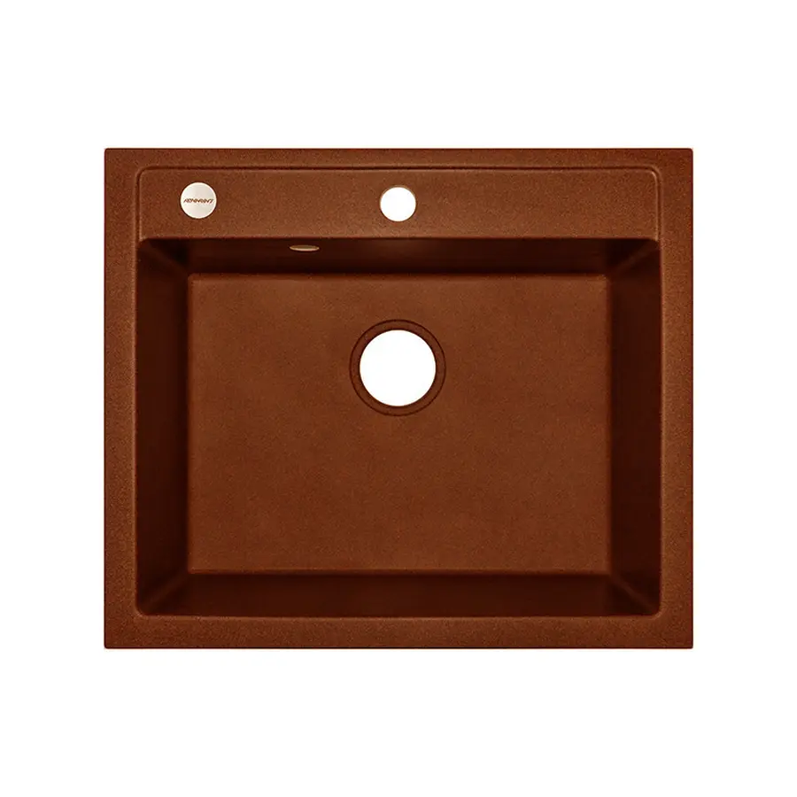 Гранітна мийка Adamant PRIZMA Терракота