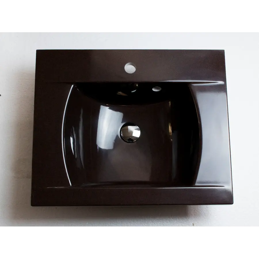 Умивальник накладної коричневий ADAMANT OVER-60 600Х490 BROWN