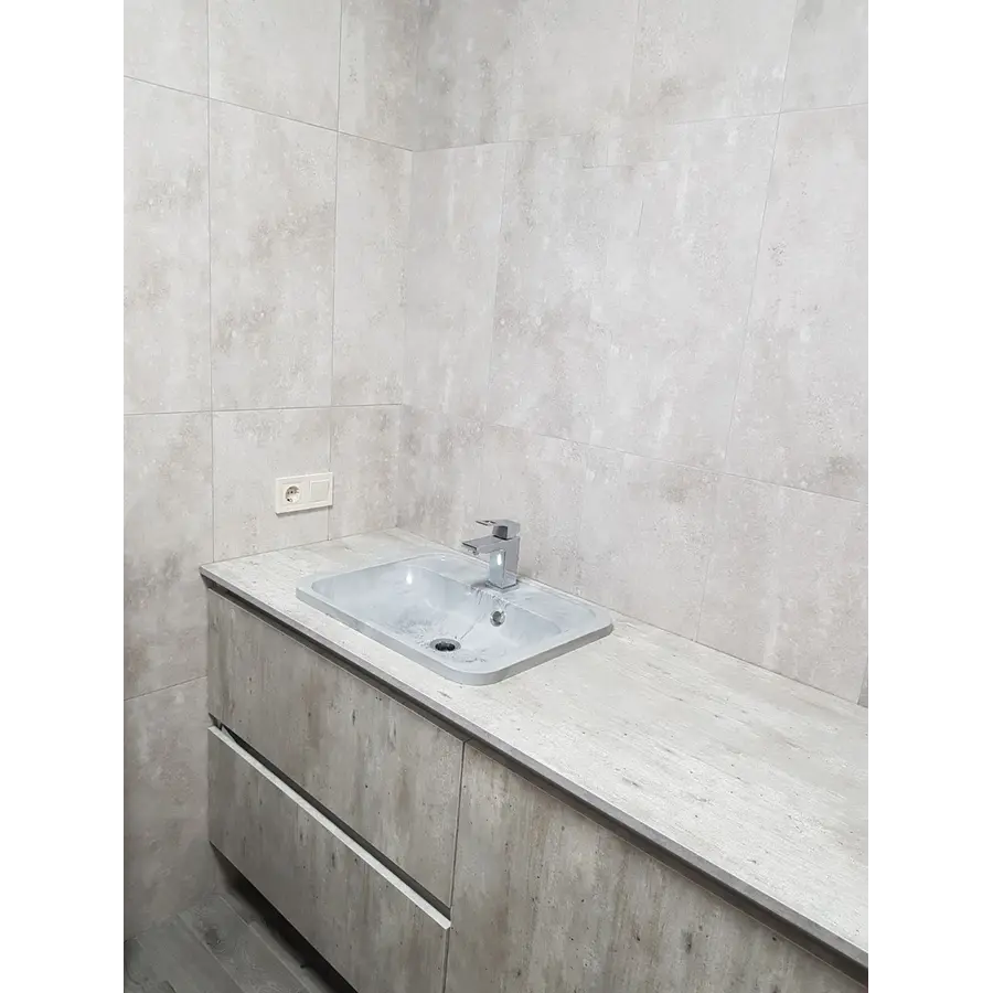 Умывальник врезной ADAMANT OPTION 550Х430 WHITE & BLACK (оригинальный)