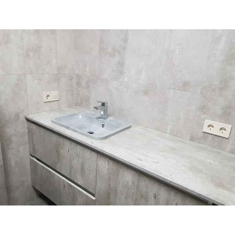 Умывальник врезной ADAMANT OPTION 550Х430 WHITE & BLACK (оригинальный)