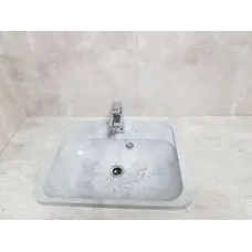 Умивальник врізний ADAMANT OPTION 550Х430 WHITE & BLACK (оригінальний)