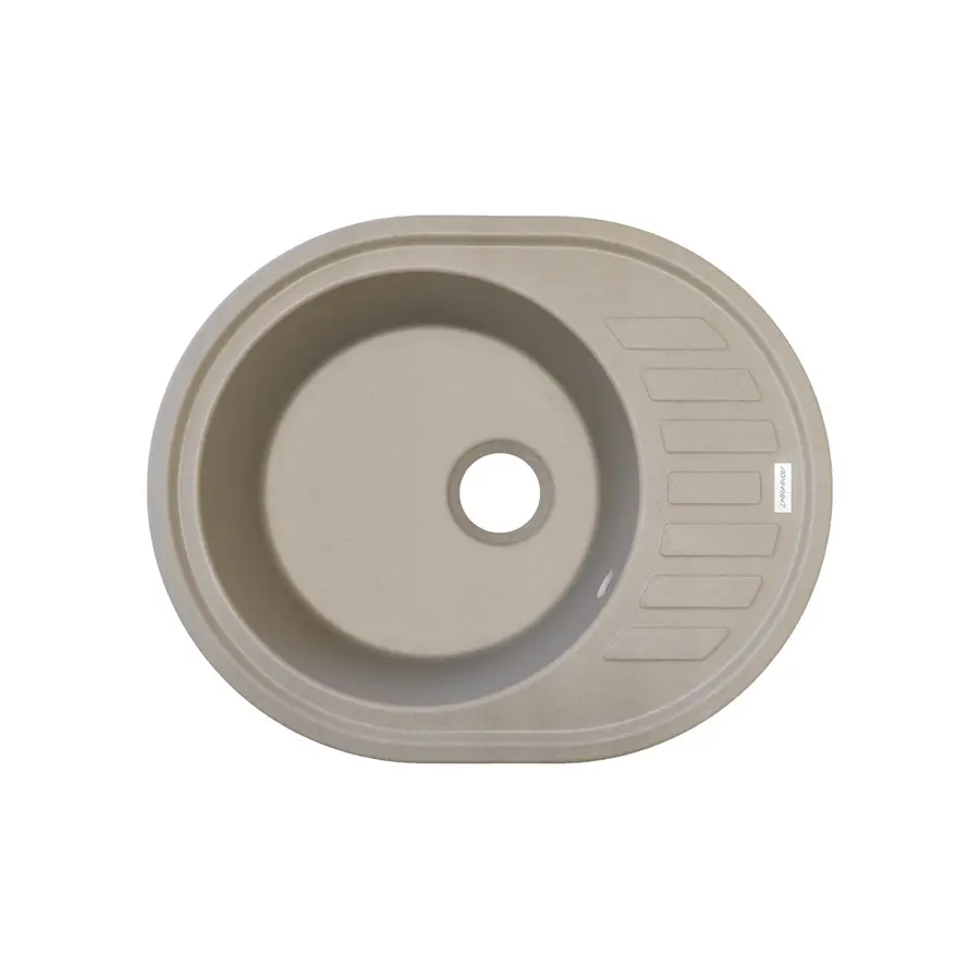 Гранітна кухонна мийка Adamant OVUM біла