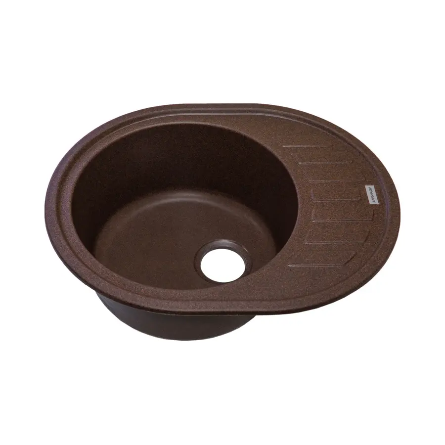 Гранітна кухонна мийка Adamant OVUM біла