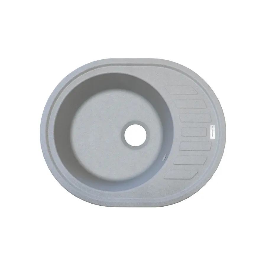 Гранітна кухонна мийка Adamant OVUM біла