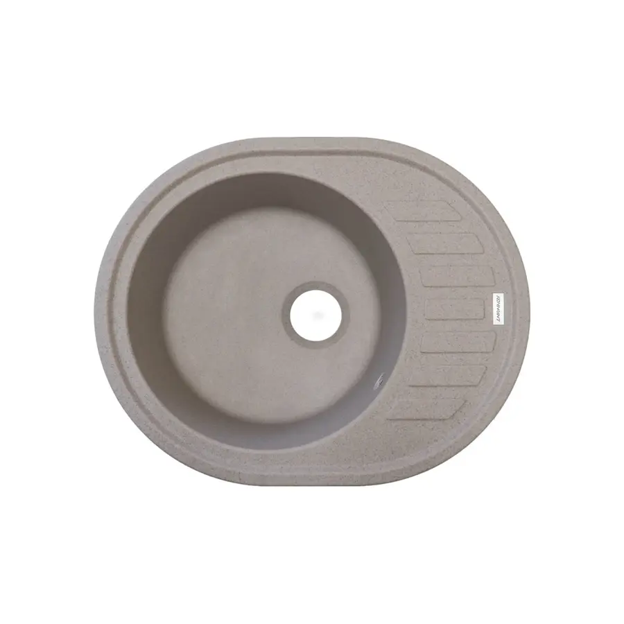 Гранітна кухонна мийка Adamant OVUM біла