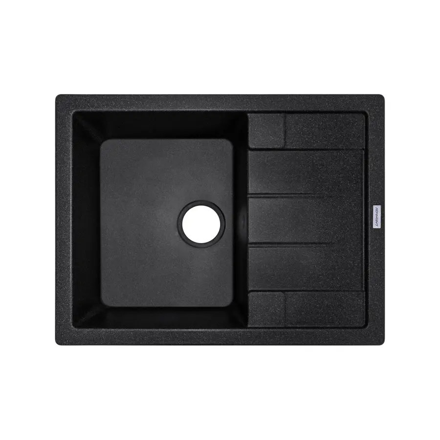 Гранітна кухонна мийка Adamant ANILA Чорний-03
