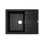 Гранітна кухонна мийка Adamant ANILA Чорний-03
