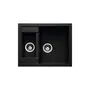 Гранітна кухонна мийка Adamant DUPLEX ЧОРНИЙ-03