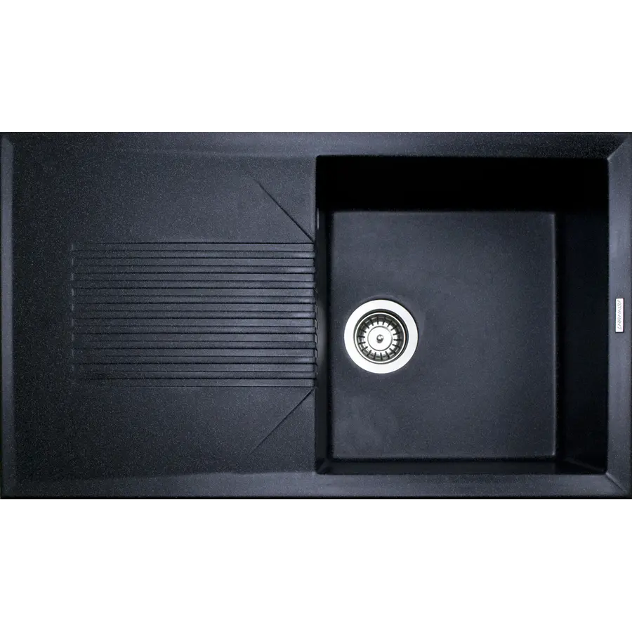 Гранітна кухонна мийка Adamant NOVAK ЧОРНИЙ-03